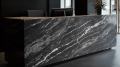 Ресепшен из гранита Paradiso Marquina Premium (Парадизо Марквина Премиум)